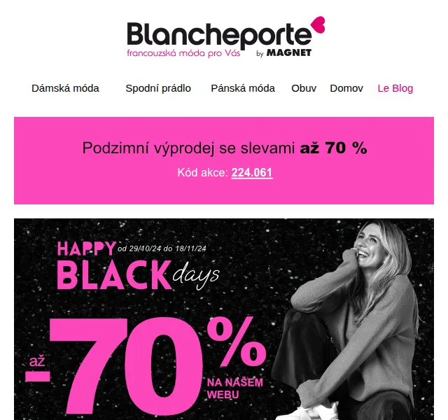 Blancheporte: Dětský batůžek s výšivkou a slevy až 70 % – červen 2026 | Nuslet.cz