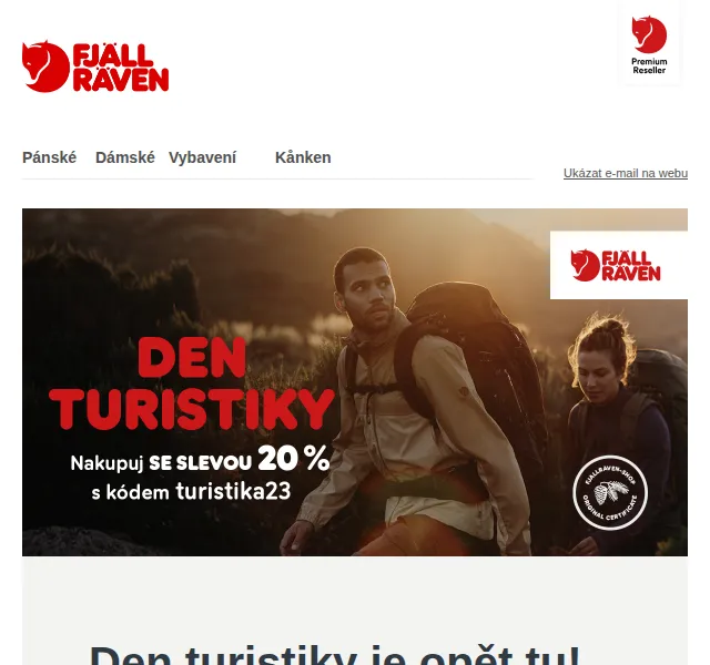Fjallraven-shop: Den turistiky 20% sleva – červenec 2026 | Nuslet.cz