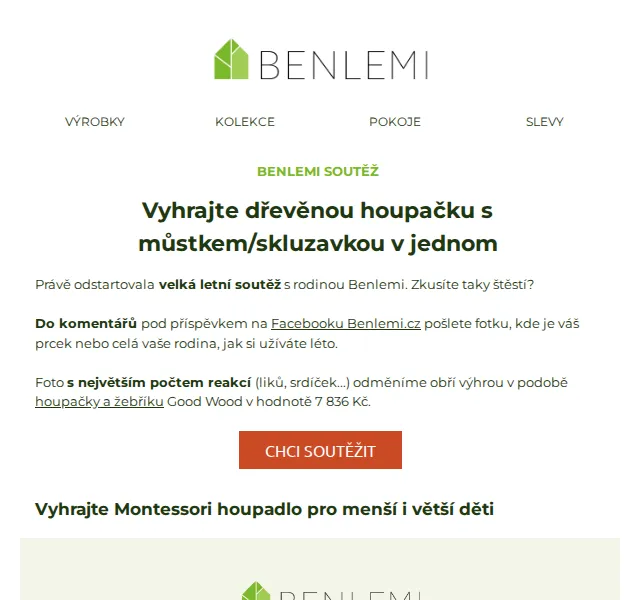 Benlemi: Letní soutěž o houpačku Good Wood – červenec 2026 | Nuslet.cz