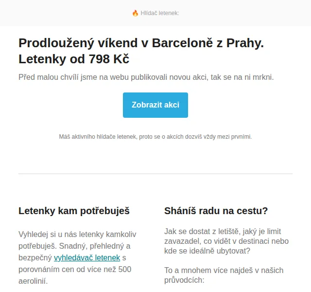 Cestujlevne.com: Prodloužený víkend v Barceloně – letenky od 798 Kč – červen 2026 | Nuslet.cz