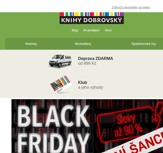 KnihyDobrovsky.cz: až 90% slevy Jarní Black Friday – červen 2026 | Nuslet.cz