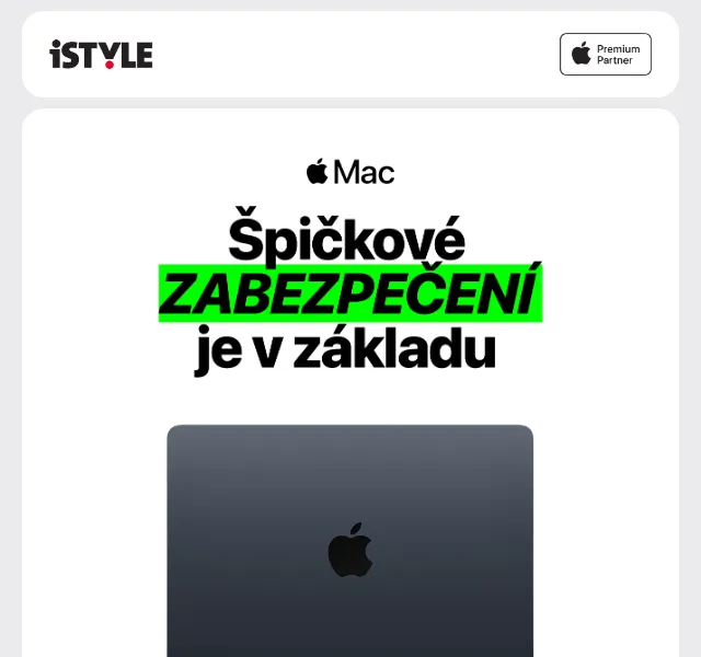 iSTYLE: MacBook Air M1 od 747 Kč/měsíc – červen 2026 | Nuslet.cz