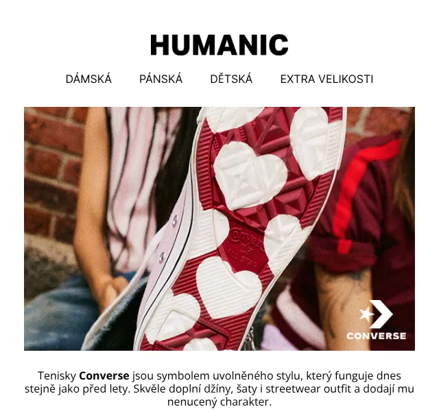 HUMANIC: Converse tenisky -20 % | květen 2026 | Nuslet.cz