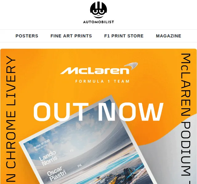 Automobilist: McLaren Chrome Livery poster – červen 2026 | Nuslet.cz
