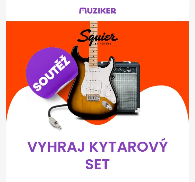 Muziker: vyhraj kytarový set Fender Squier – červenec 2026 | Nuslet.cz