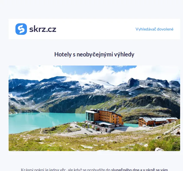 Vánoce na Skrz: Hotely s dechberoucím výhledem – červenec 2026 | Nuslet.cz