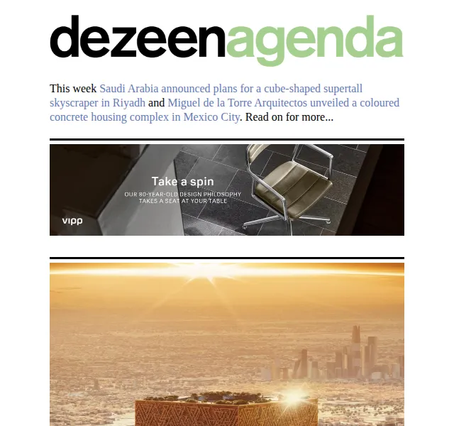 Dezeen Daily: architektura a design – červenec 2026 | Nuslet.cz