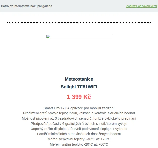Patro.cz: Solight sleva 10 % – červen 2026 | Nuslet.cz