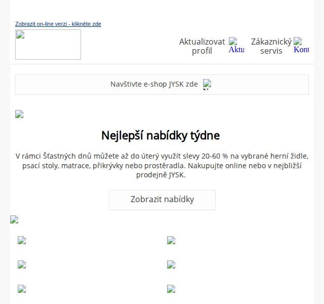 JYSK: Slevy 20-60 % na nábytek – červen 2026 | Nuslet.cz