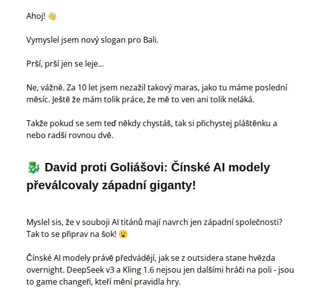 David Lörincz: DeepSeek V3 a AI nástroje – červenec 2026 | Nuslet.cz