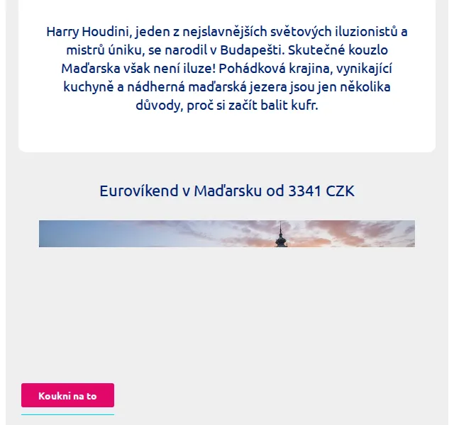 eSky.cz: Eurovíkend v Maďarsku od 3 341 Kč – červen 2026 | Nuslet.cz