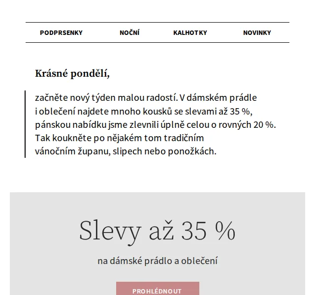Astratex: Dámské prádlo −35 %, pánské −20 % – červen 2026 | Nuslet.cz