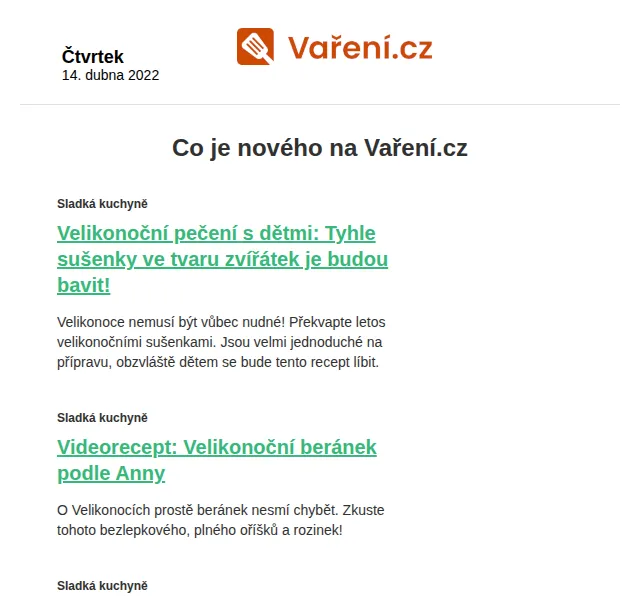 Vaření.cz: 6 nových receptů na Velikonoce – duben 2022 | Nuslet.cz
