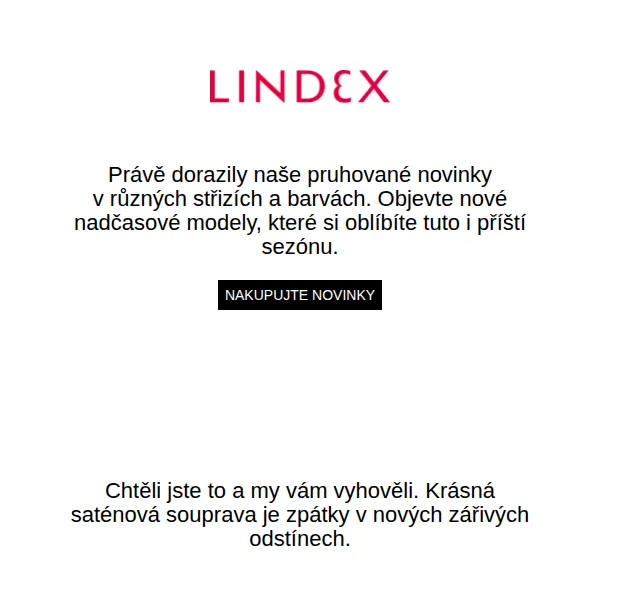 Lindex: 20% sleva na vše – červen 2026 | Nuslet.cz