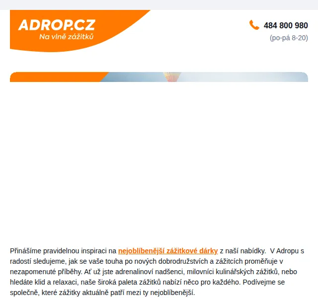 Adrop.cz: Nejoblíbenější zážitky – červenec 2026 | Nuslet.cz