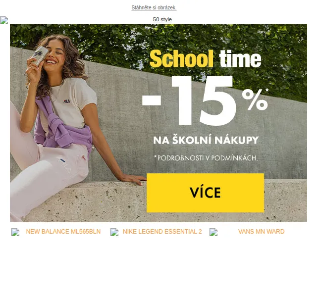 e50style.cz: Sleva až 15 % na boty do školy – červen 2026 | Nuslet.cz