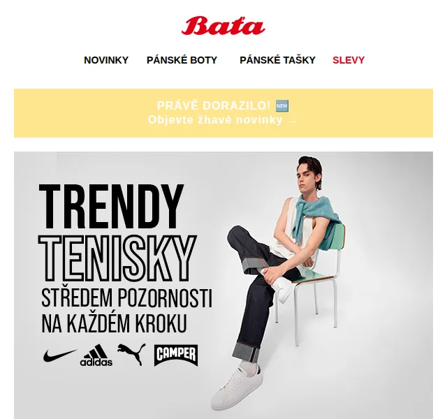 Baťa: Tenisky Nike, Adidas a Puma s 10% slevou – červenec 2026 | Nuslet.cz