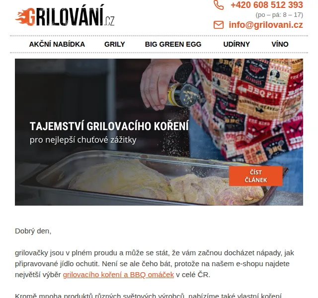 Grilování.cz: BBQ omáčky a koření Mistr grilu – červenec 2026 | Nuslet.cz