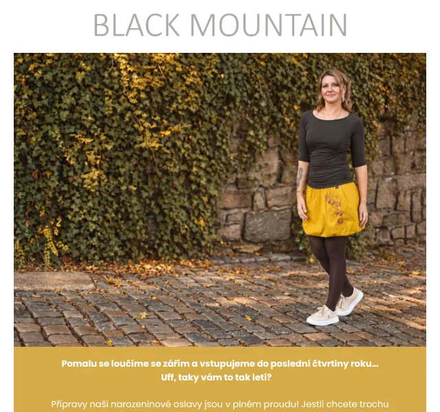 Black Mountain: podzimní kabáty a roláky – září 2026