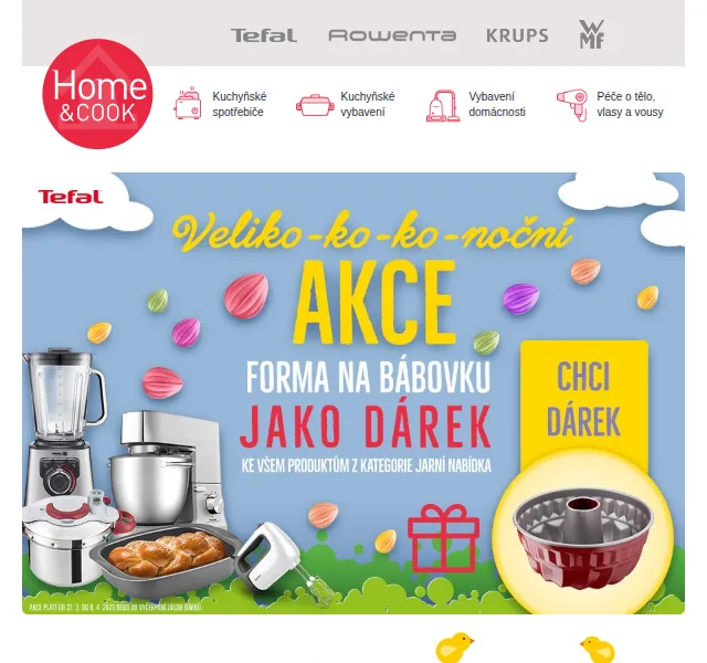 Home & Cook: Velikonoční akce Tefal – červen 2026 | Nuslet.cz