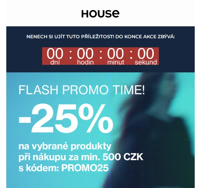 HOUSE: Sleva 25 % na vše – červen 2026 | Nuslet.cz