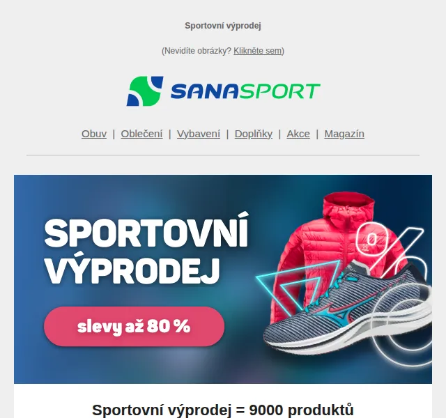 Sanasport: Sportovní výdej s 9000 produkty – červen 2026 | Nuslet.cz