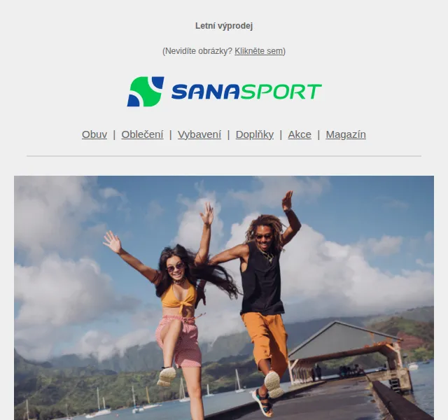 Sanasport: letní výprodej se slevami 40–80 % – červen 2026 | Nuslet.cz