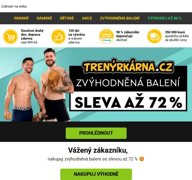 Lukáš z Trenýrkárna.cz: Multibalené boxerky se slevou až 72 % – červen 2026 | Nuslet.cz