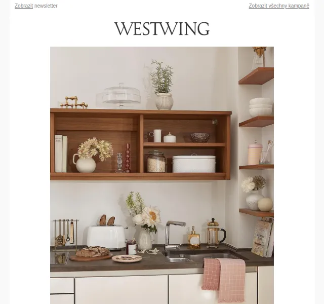 Westwing: Kitchen Beautification slevy až -60 % – červen 2026 | Nuslet.cz