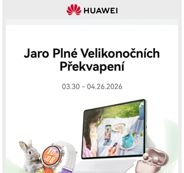 Huawei.cz: Jarní slevy a dárky – Duben 2026 | Nuslet.cz