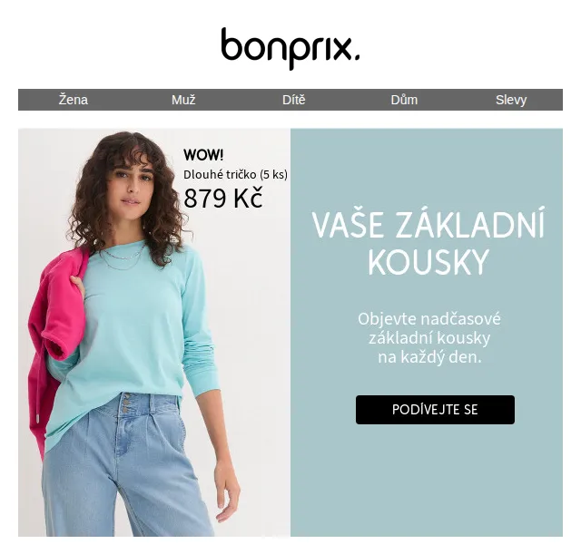 bonprix: Nové základní kousky na každý den – červen 2026 | Nuslet.cz