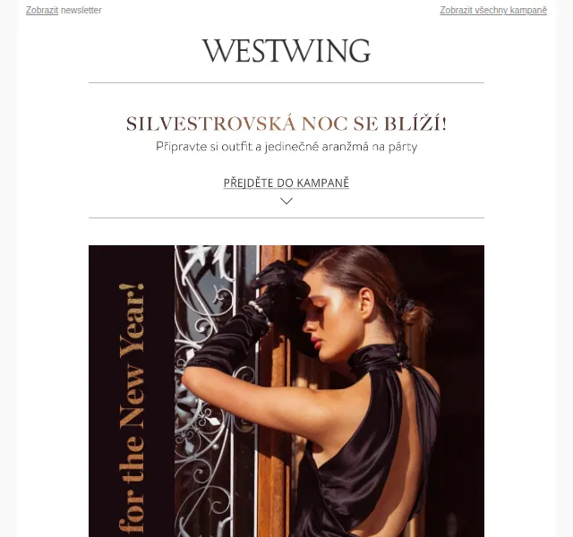 Westwing: Silvestrovský styling a kolekce do 31.12 – prosinec 2022 | Nuslet.cz