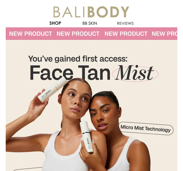 Bali Body: Face Tan Mist Launch – červenec 2026 | Nuslet.cz