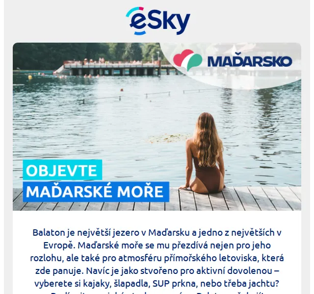 eSky: Dovolená u Balatonu – červen 2026 | Nuslet.cz