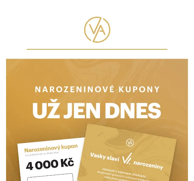 Vasky: narozeninový kupon se slevou až 2 200 Kč – červen 2026 | Nuslet.cz