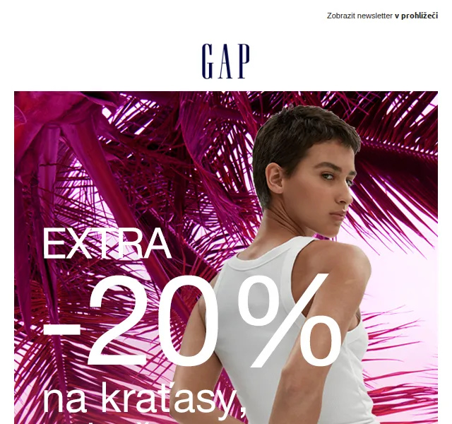 GAPstore: -20 % na kraťasy, sukně a šaty – červen 2026 | Nuslet.cz