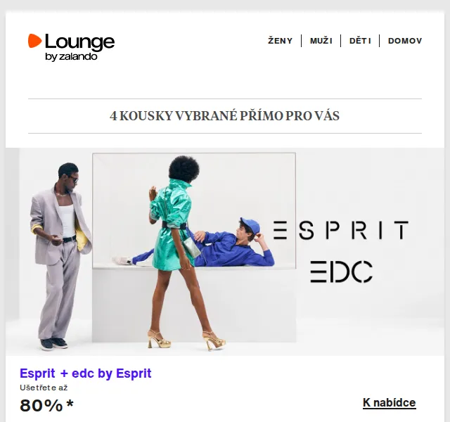 Lounge by Zalando: Esprit, Geox, Peak Performance až 80 % – červenec 2026 | Nuslet.cz
