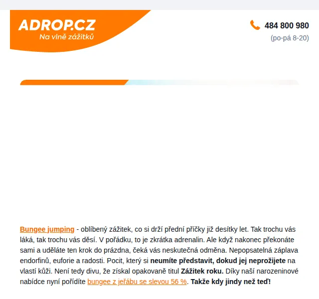 Adrop: Bungee a zážitky se slevou až 56 % – červen 2026 | Nuslet.cz