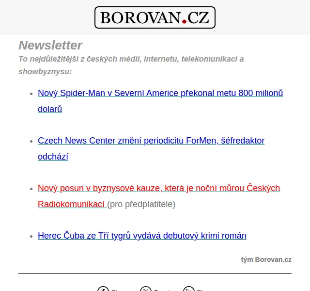 Aleš Borovan: přehled zpráv z médií a byznysu – červen 2026 | Nuslet.cz