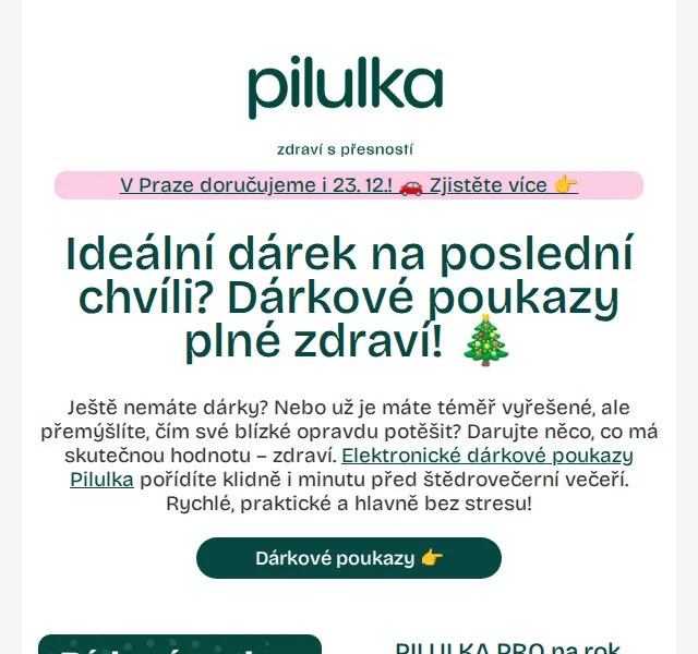 Pilulka: Dárkový poukaz a slevy až 58 % – červen 2026 | Nuslet.cz