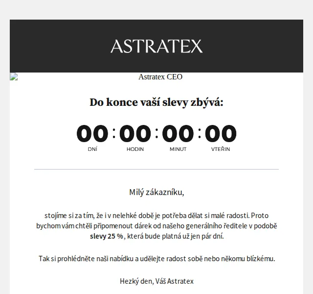 Astratex: Sleva 25 % na vše – srpen 2022 | Nuslet.cz