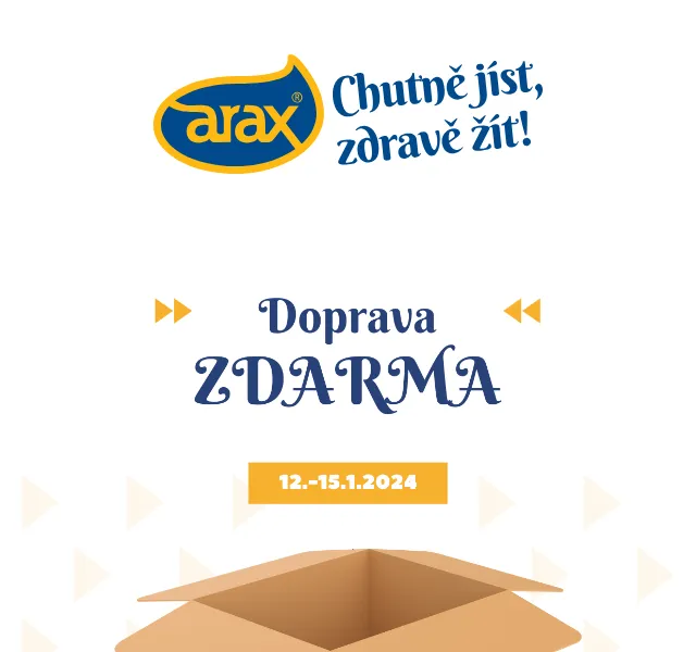 Potraviny Arax: Doprava zdarma od 1 000 Kč – červenec 2026 | Nuslet.cz