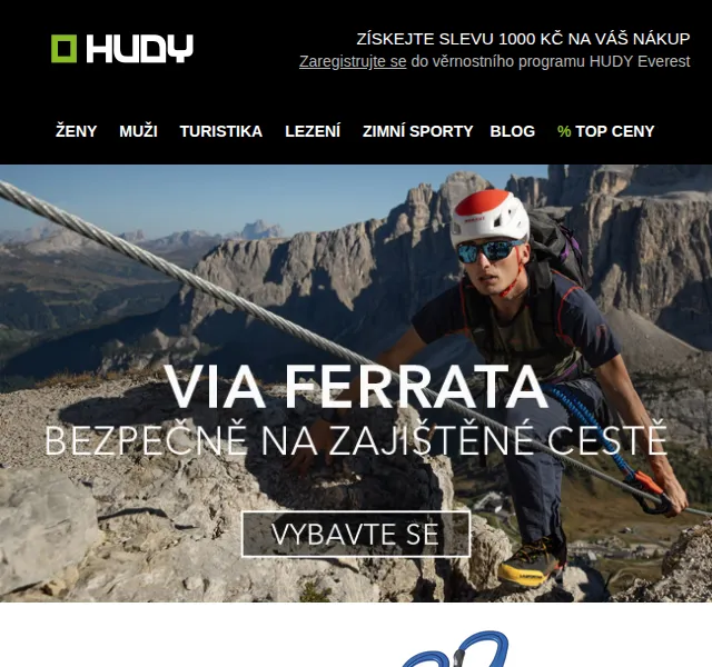 Hudy: Via ferrata sady Rock Empire – srpen 2026 | Nuslet
