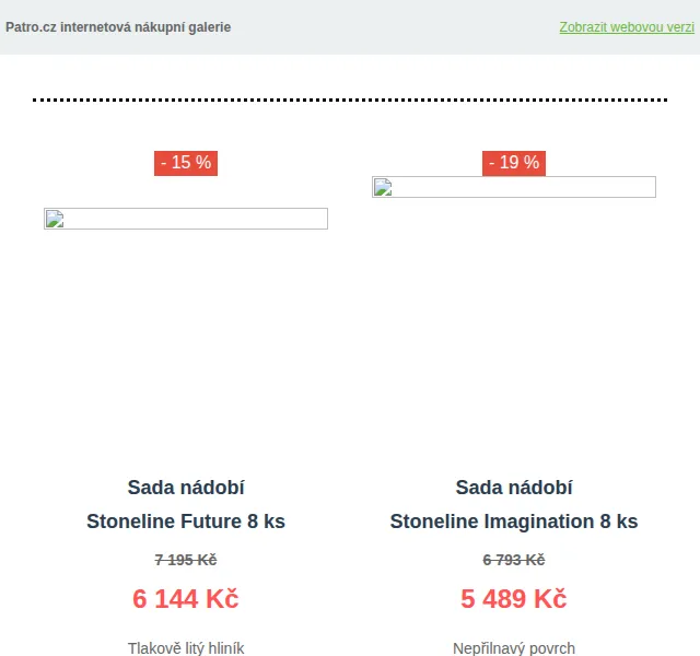 Patro: Slevy až 19 % na nádobí Stoneline – červen 2026 | Nuslet.cz