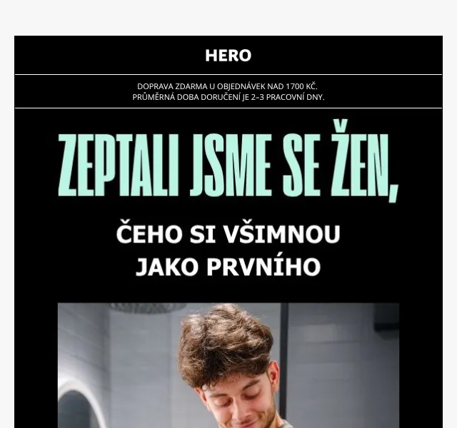 HERO trička – tričká která zvýrazní postavu – červen 2026