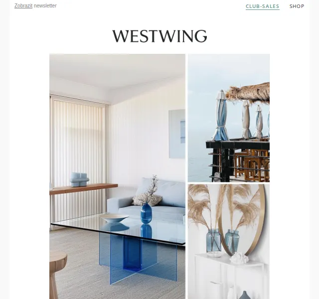 Westwing: Minimalism by the sea – červen 2026 | Nuslet.cz