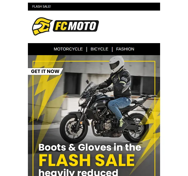 FC-Moto: Flash slevy na rukavice a boty až 60 % – červen 2026 | Nuslet.cz