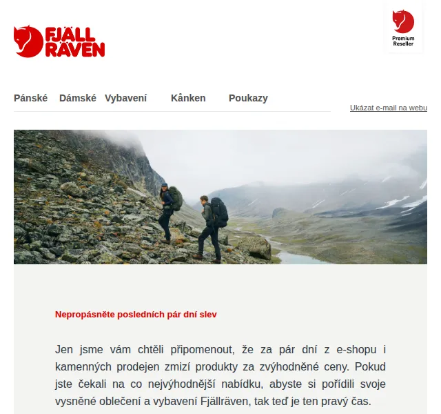 Fjallraven-shop: Slevy až 50 % na outdoor oblečení – červen 2026 | Nuslet.cz