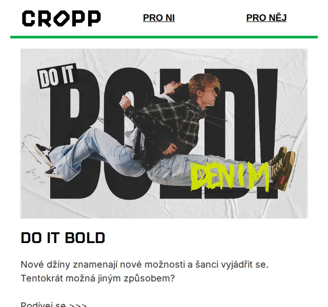 Cropp: -20 % na zlevněné produkty – březen 2026 | Nuslet.cz