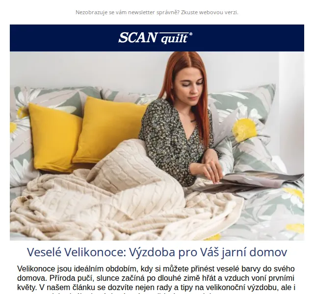Lucie T. | SCANquilt.cz: Velikonoční povlečení a dekorace – červen 2026 | Nuslet.cz